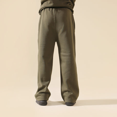 Olive Relax Fit Fleece Trouser