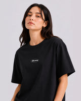 Women Relax Fit Tee - Black