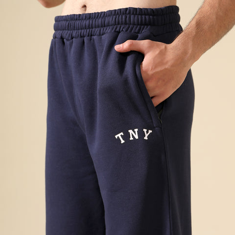 Navy Relax Fit Fleece Trouser