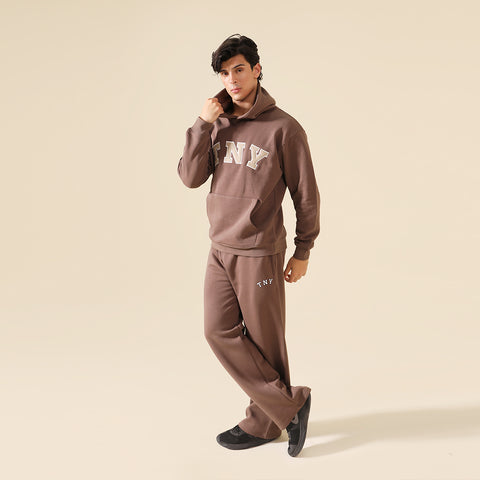 Mocha Relax Fit Fleece Trouser