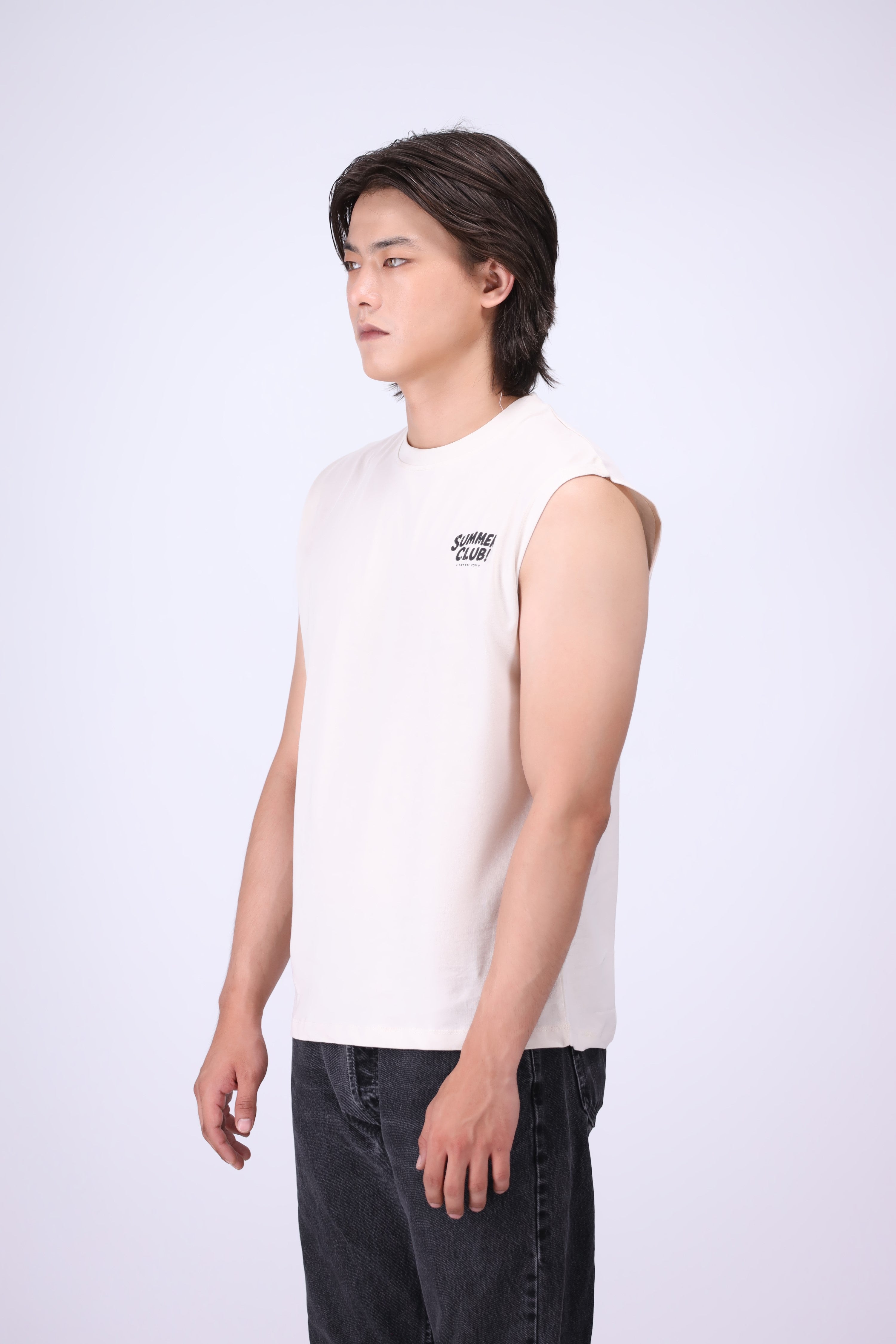 OFF WHITE RELAXED FIT TANK T-SHIRT