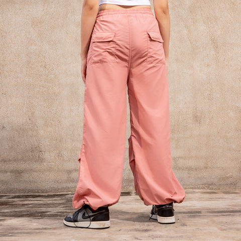 BAGGY A.F Crinkle Unisex Trouser - Salmon Run