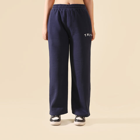 Navy Relax Fit Fleece Unisex Trouser