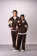 Retro Tracksuit - Brown & Beige