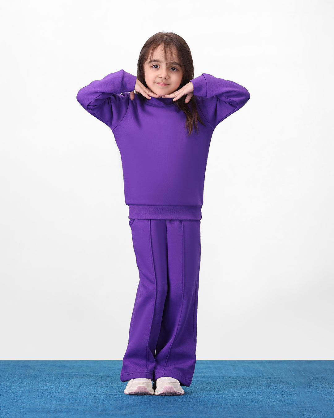Lilac High Neck Fleece Set