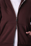 Core Fleece Unisex Zipper - Brown
