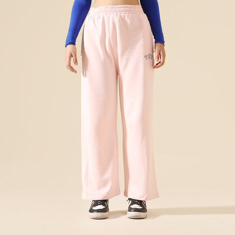 Pink Relax Fit Fleece Unisex Trouser