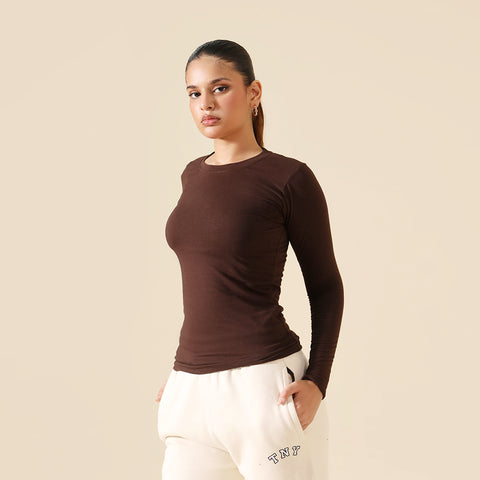 24/7 Women's Full Sleeve - Brown