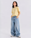 Women Relax Fit Tee - Yellow