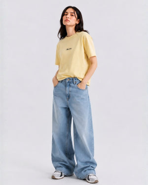 Women Relax Fit Tee - Yellow