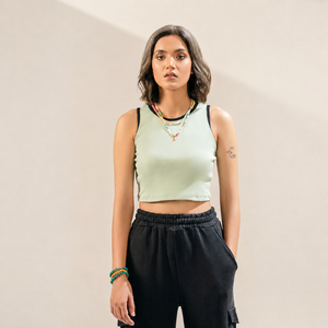 Mint Ribbed Tanktop