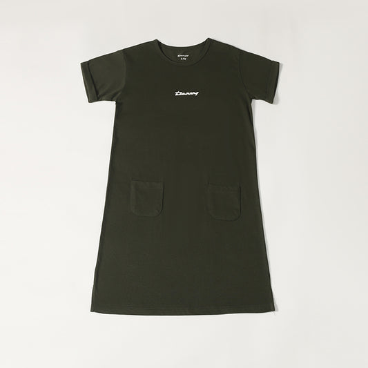 Olive - Girls Pocket Dress