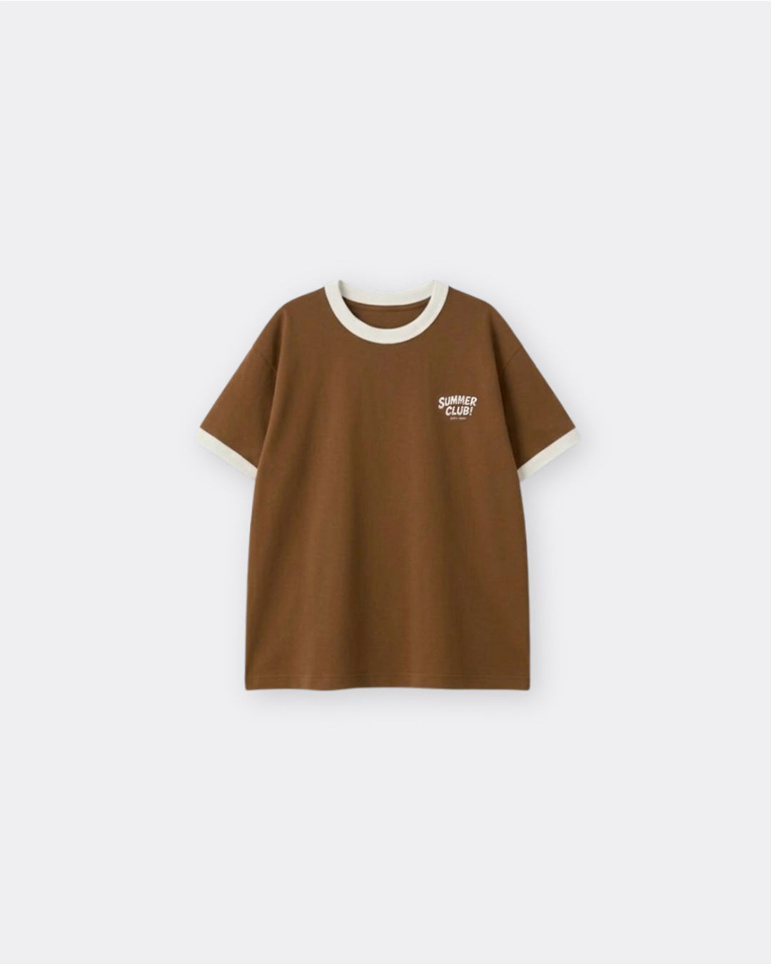 Oversized Ringer Kids T-shirt Mocha