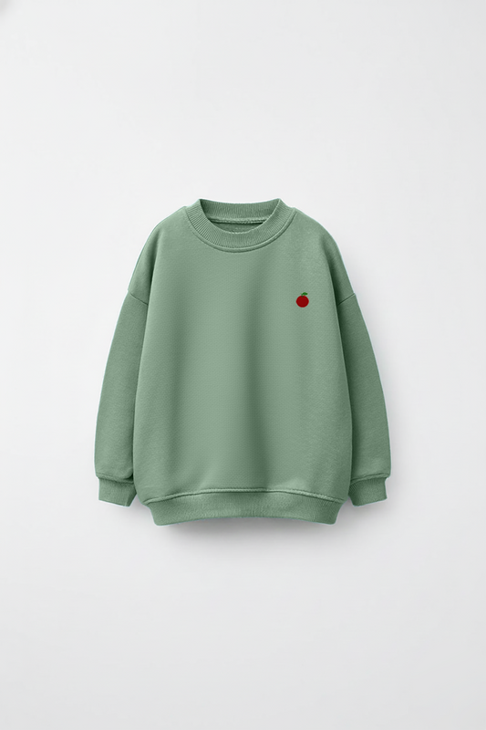 Apple Drop Shoulder Sweatshirt