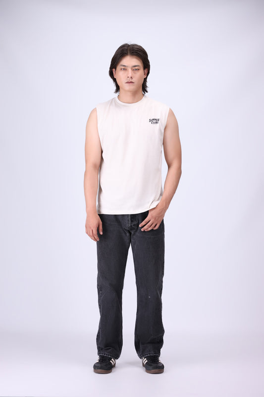 OFF WHITE RELAXED FIT TANK T-SHIRT