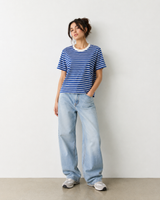 Blue Stripe Relaxed Fit Tee