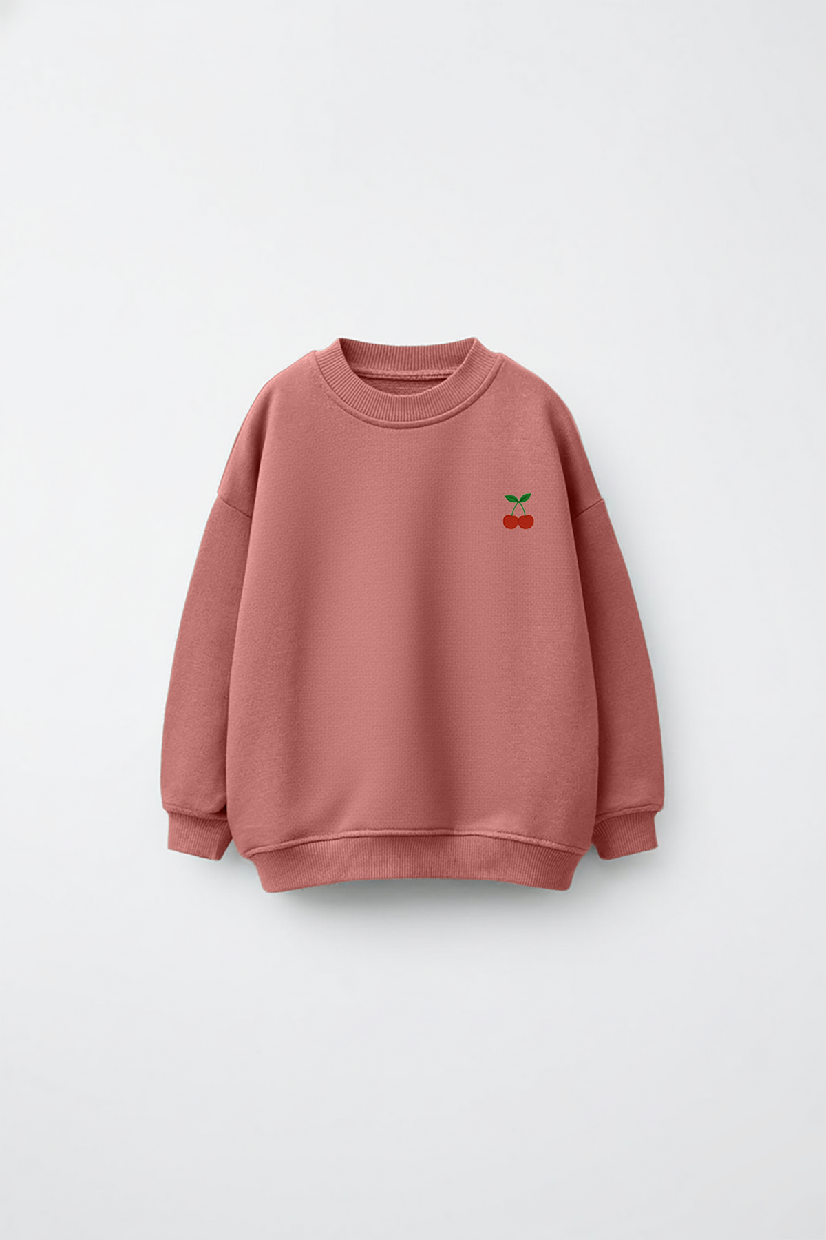 Cherry Drop Shoulder Sweatshirt