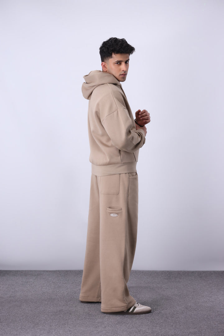 Core Fleece Zipper Co-Ord - Sand – Tooney Teez