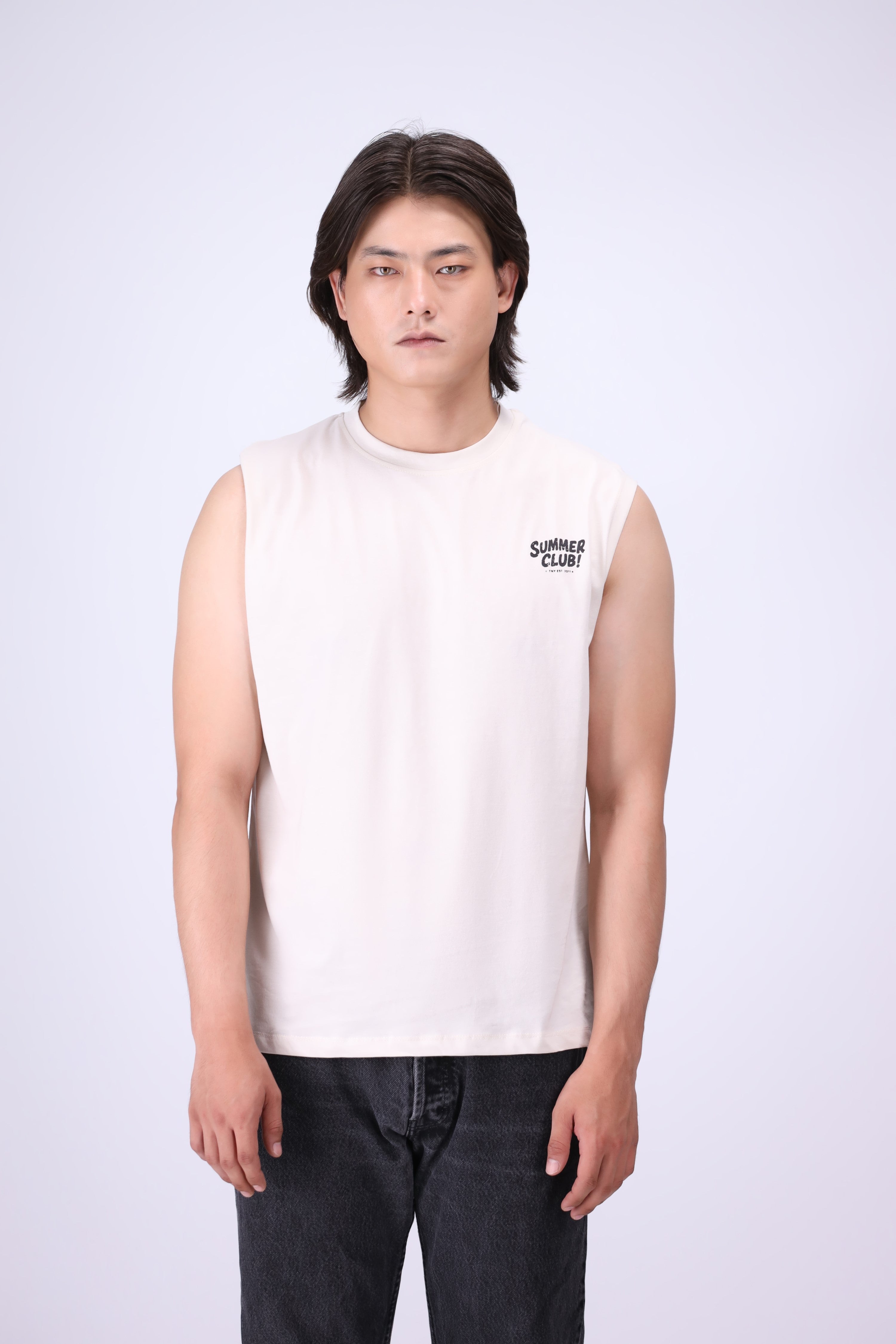 OFF WHITE RELAXED FIT TANK T-SHIRT