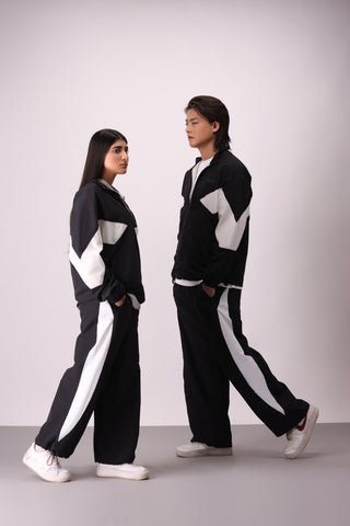 Retro Tracksuit - Black & White