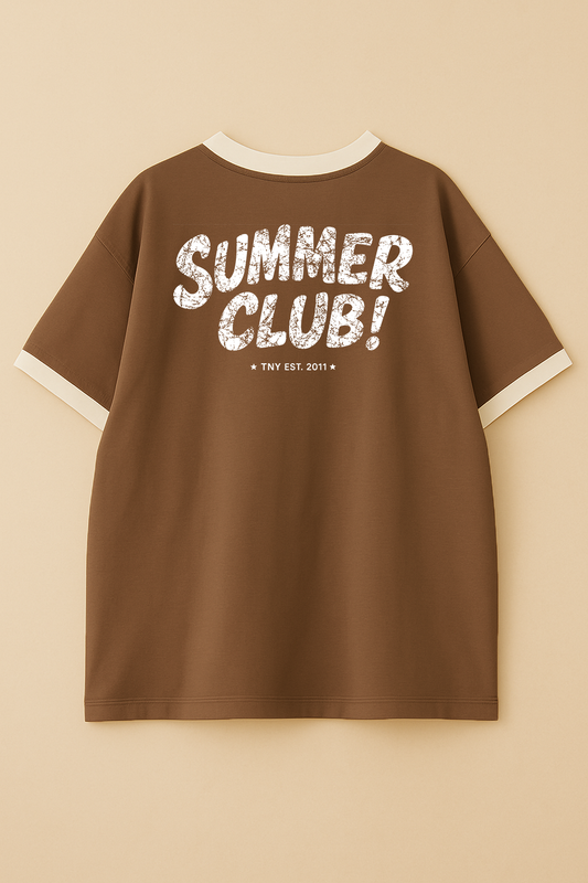 Oversized Ringer T-shirt Mocha