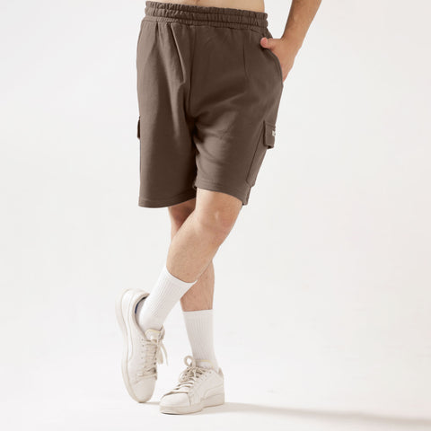 Mocha Cargo Relax Fit Shorts