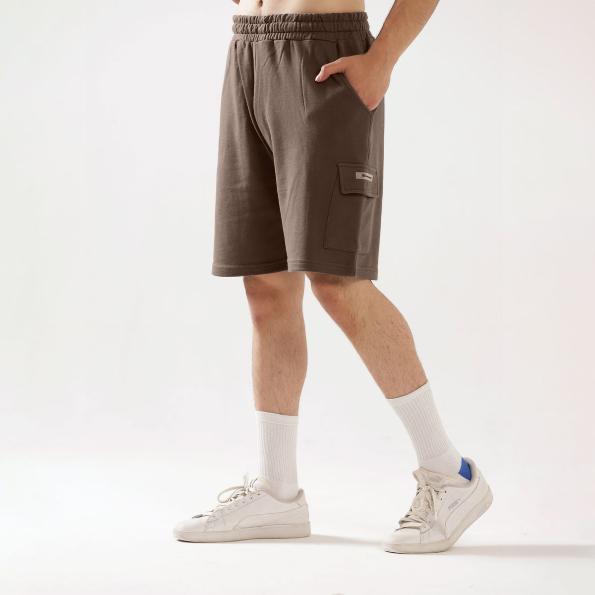 Mocha Cargo Relax Fit Shorts