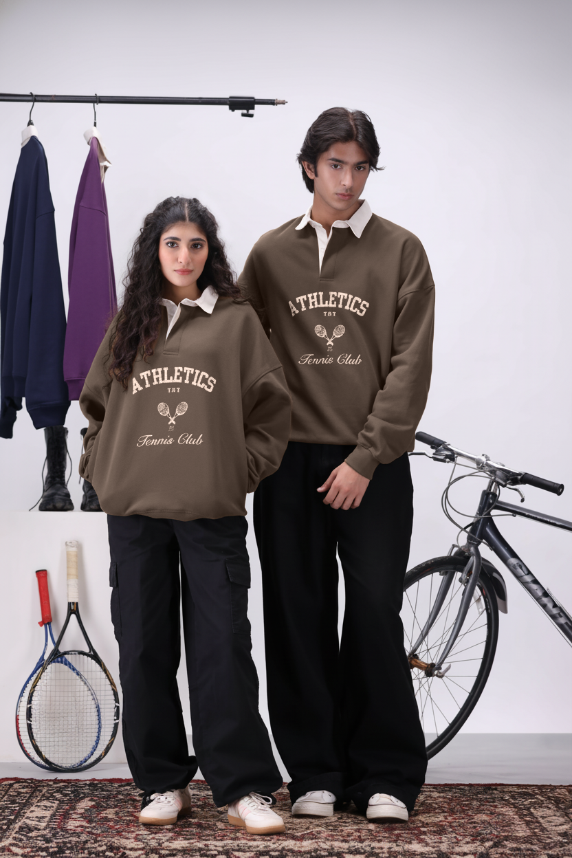 Classic Mocha TNY Tennis Club Sweatshirt