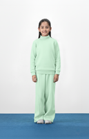 Mint High Neck Fleece Set