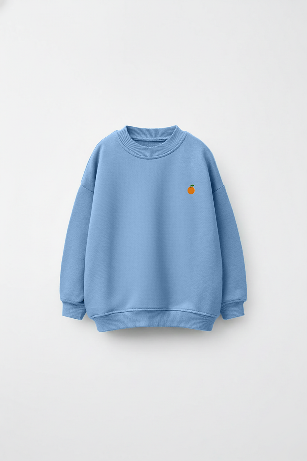 Orange Drop Shoulder Sweatshirt