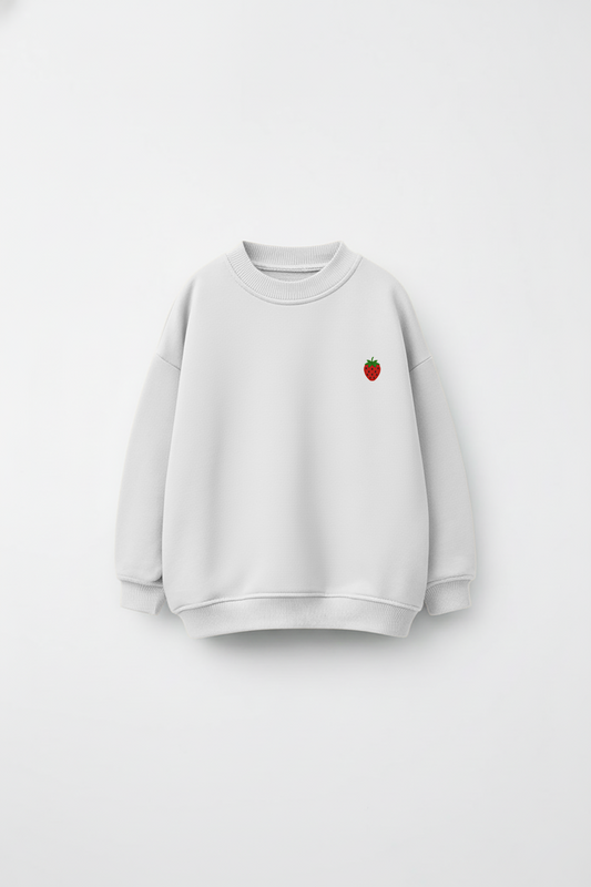 Strawberry Drop Shoulder Sweatshirt